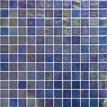 Load image into Gallery viewer, GENUINE PEARL DARK BLUE GLASS POOL MOSAIC