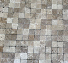 Load image into Gallery viewer, RUSTIC EDGE WALNUT TRAVERTINE TUMBLED COBBLES
