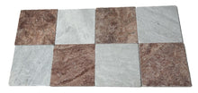 Load image into Gallery viewer, ROSSO TRAVERTINE &amp; SOLTO MARBLE TUMBLED &amp; UNFILLED CHECKERBOARD
