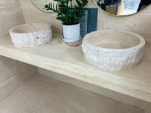 Load image into Gallery viewer, JERUSALEM BASIN Silver TRAVERTINE
