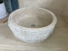 Load image into Gallery viewer, JERUSALEM BASIN Silver TRAVERTINE
