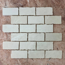 Load image into Gallery viewer, SNOW WHITE MARBLE RUSTIC BRICKBOND MOSAIC
