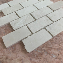 Load image into Gallery viewer, SNOW WHITE MARBLE RUSTIC BRICKBOND MOSAIC
