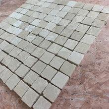 Load image into Gallery viewer, BOTTICINO BEIGE MARBLE SMALL SQUARE RUSTIC MOSAIC
