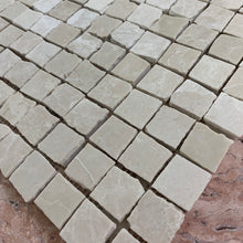 Load image into Gallery viewer, BOTTICINO BEIGE MARBLE SMALL SQUARE RUSTIC MOSAIC

