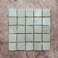 Load image into Gallery viewer, BOTTICINO BEIGE MARBLE RUSTIC LRG SQUARE MOSAIC
