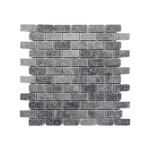 Load image into Gallery viewer, KING BLUE MARBLE MINI BRICK TUMBLED MOSAIC
