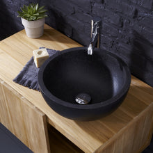 Load image into Gallery viewer, ROMA BASIN BLACK BASALT STONE
