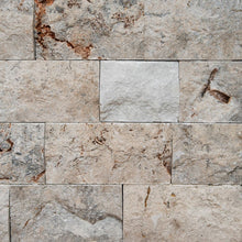 Load image into Gallery viewer, SILVER TRAVERTINE SPLITFACE WALL CLADDING - RANDOM LENGTHS
