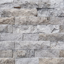 Load image into Gallery viewer, SILVER TRAVERTINE SPLITFACE WALL CLADDING - 610x150
